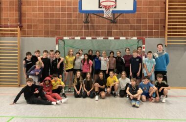 Handballintervention mit der Klasse 7sport